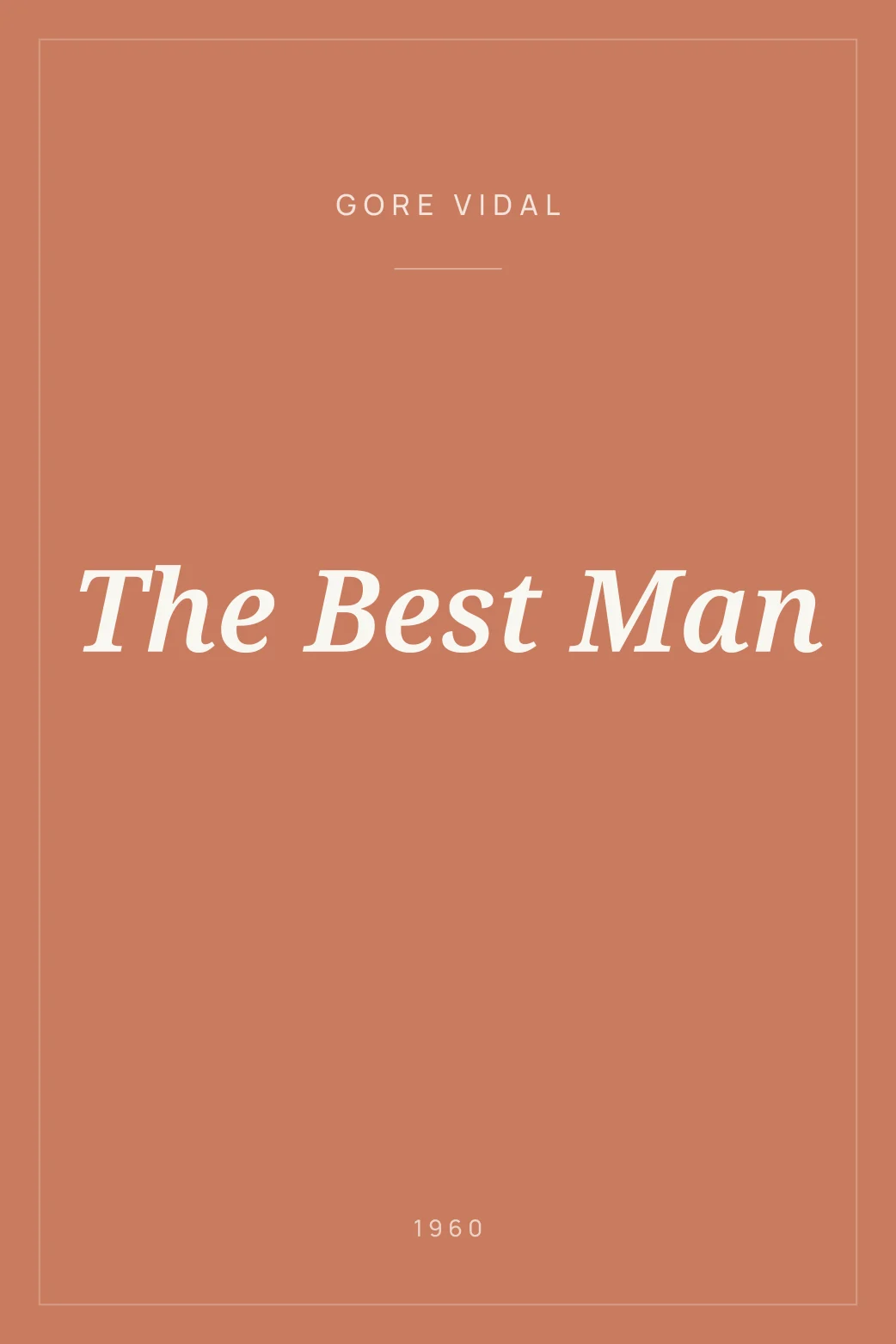 Portada de The Best Man