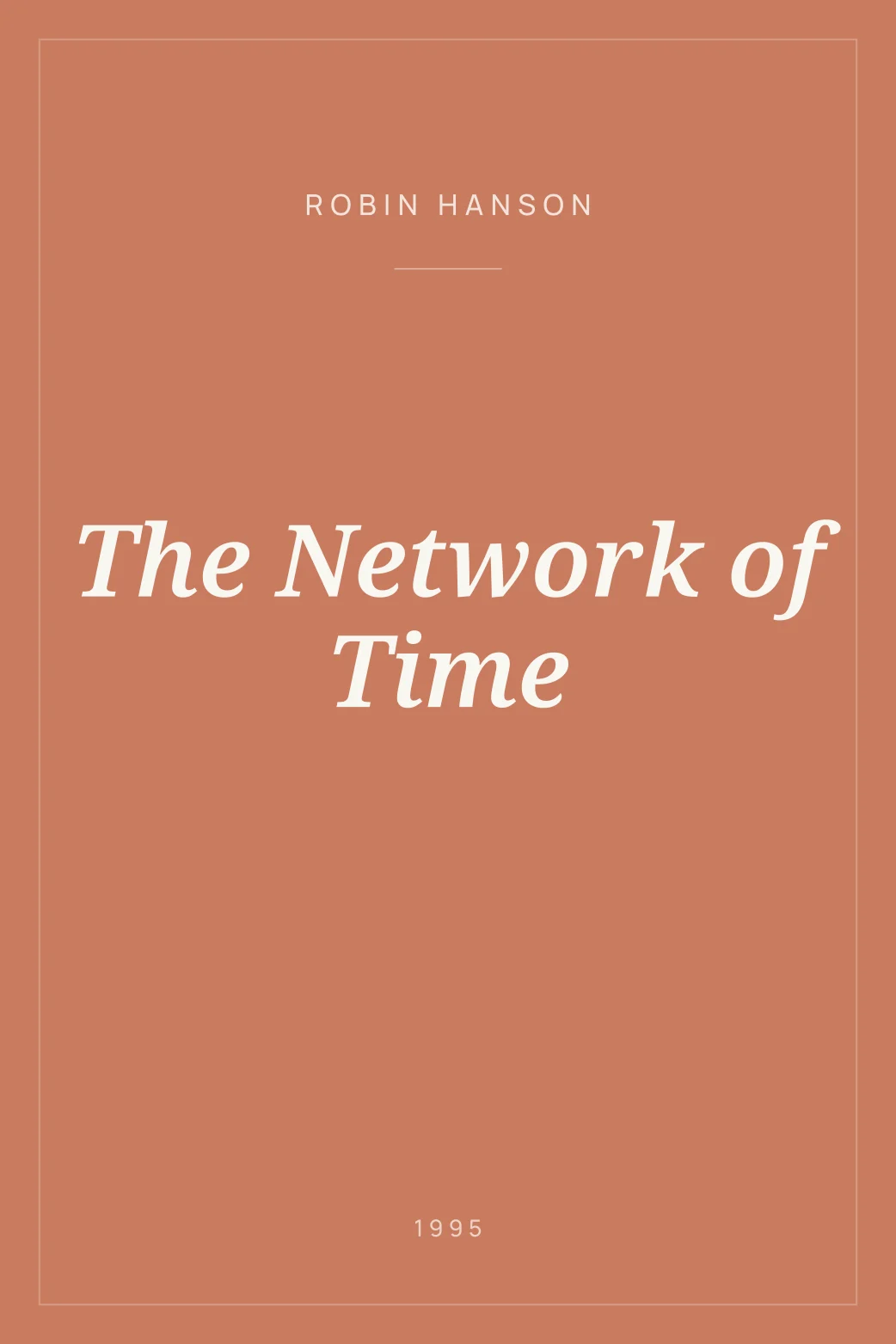 Portada de The Network of Time