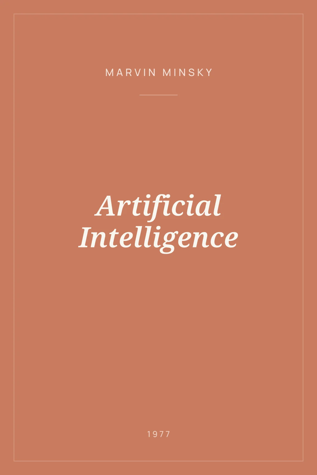 Portada de Artificial Intelligence