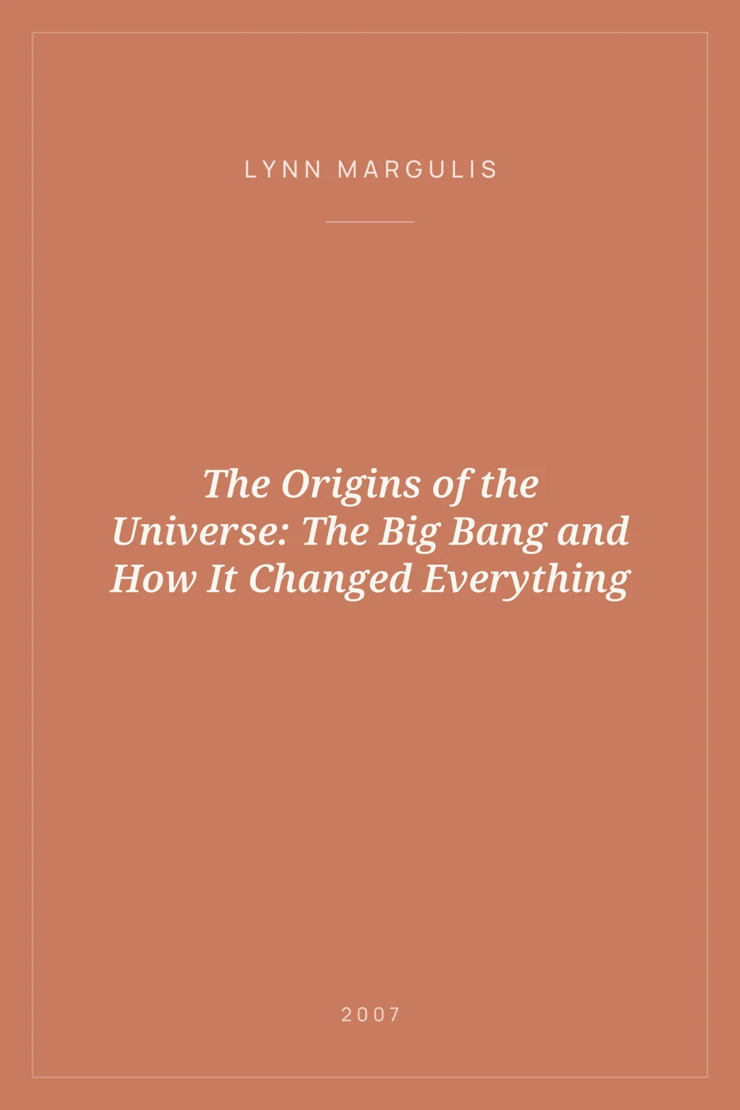 Portada de The Origins of the Universe: The Big Bang and How It Changed Everything
