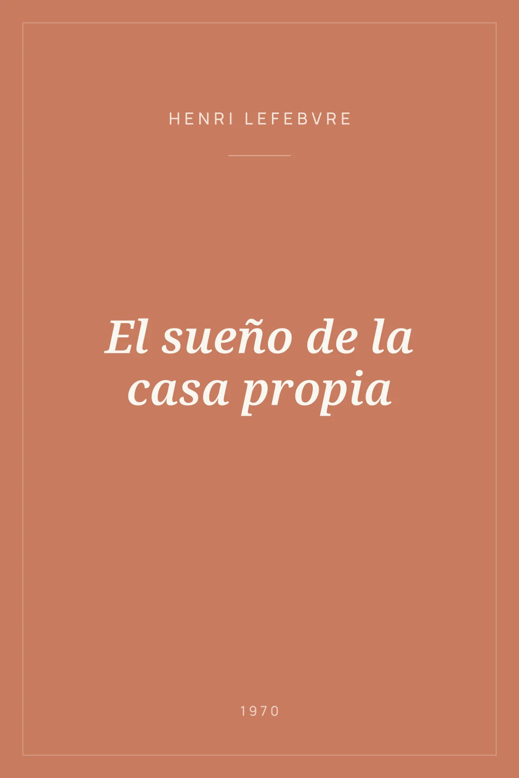 Portada de El sueño de la casa propia