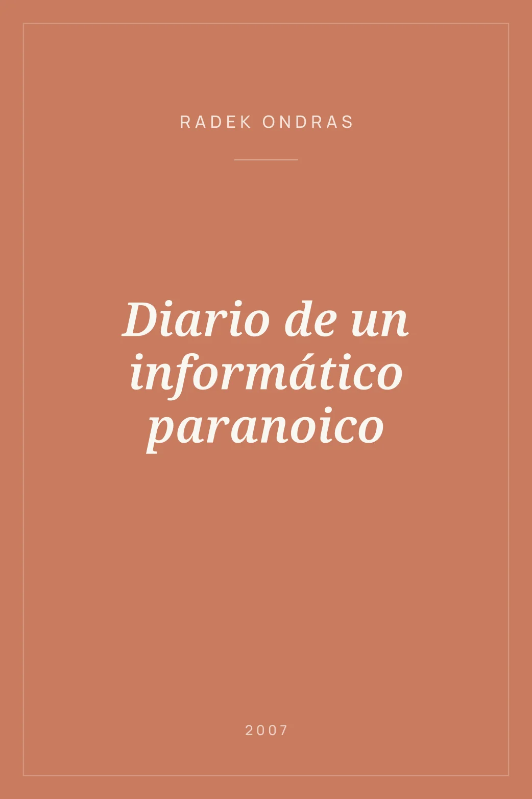 Portada de Diario de un informático paranoico