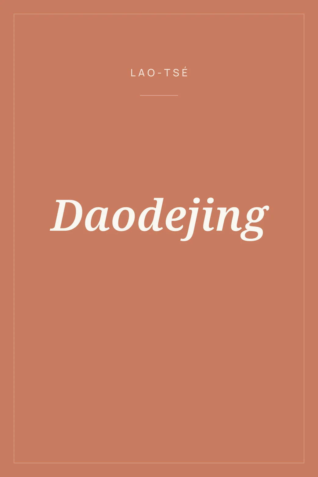 Portada de Daodejing