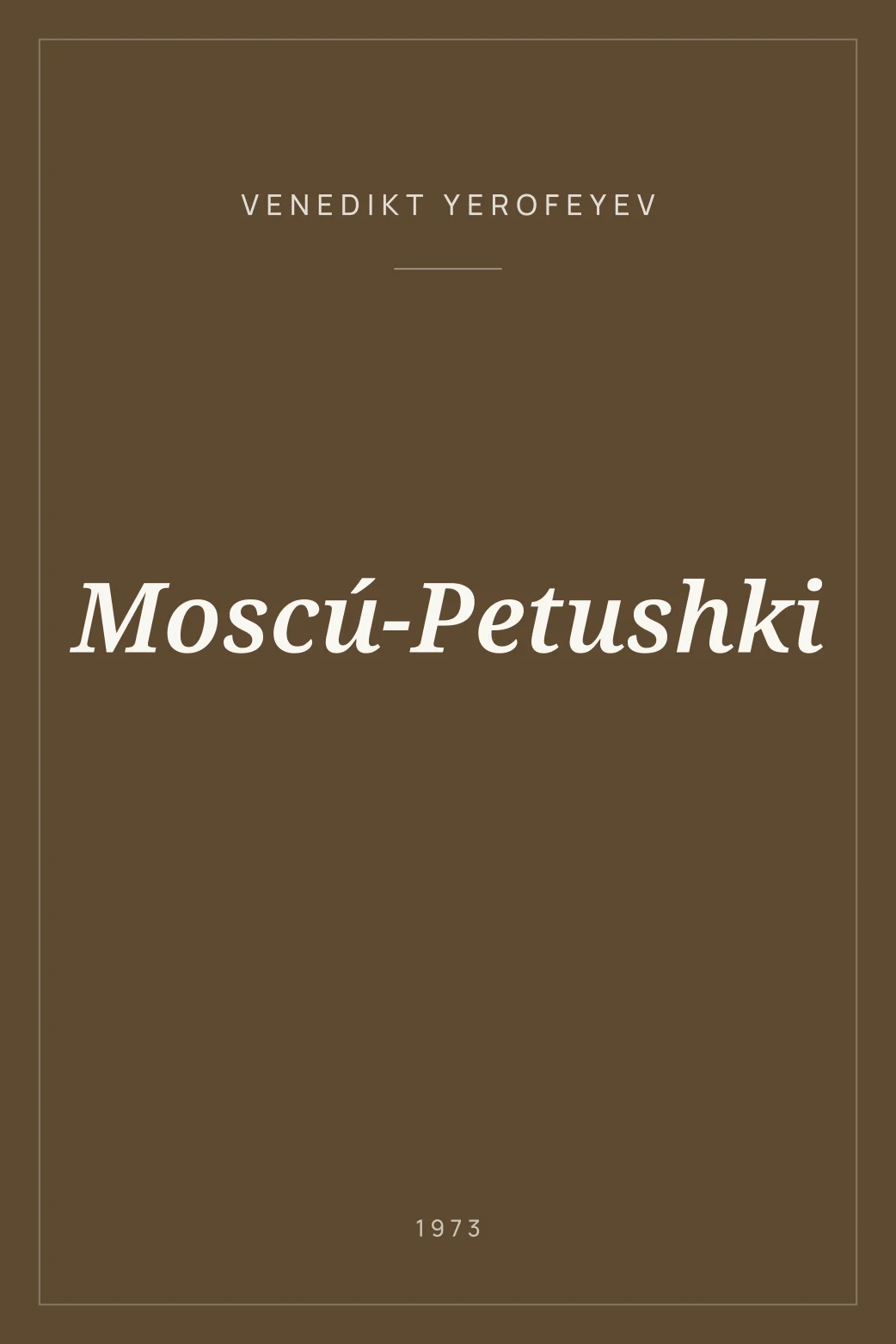 Portada de Moscú-Petushki
