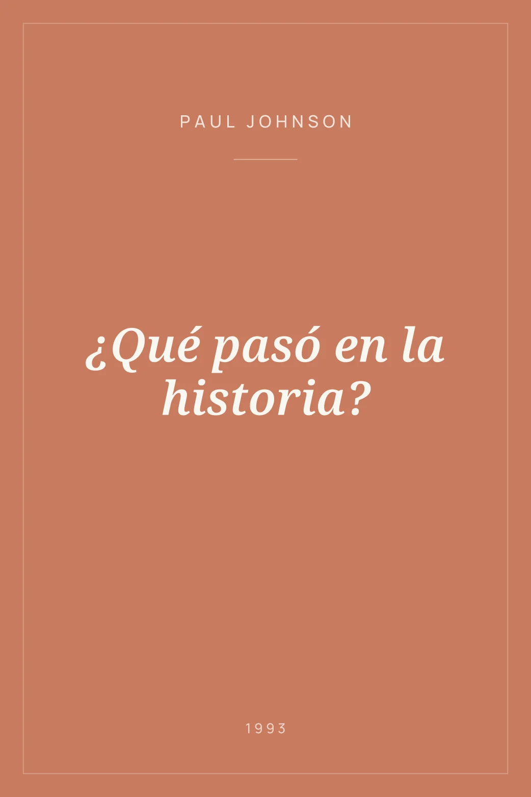 Portada de ¿Qué pasó en la historia?