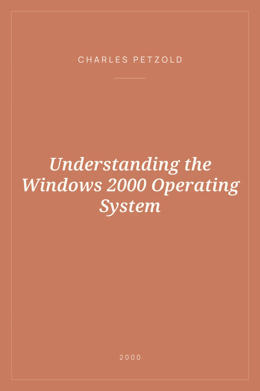 Portada de Understanding the Windows 2000 Operating System