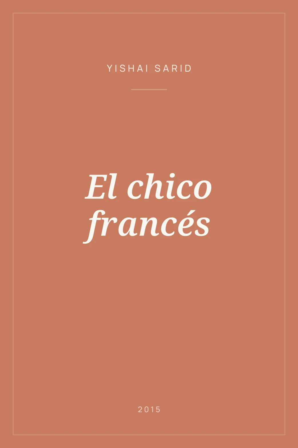 Portada de El chico francés