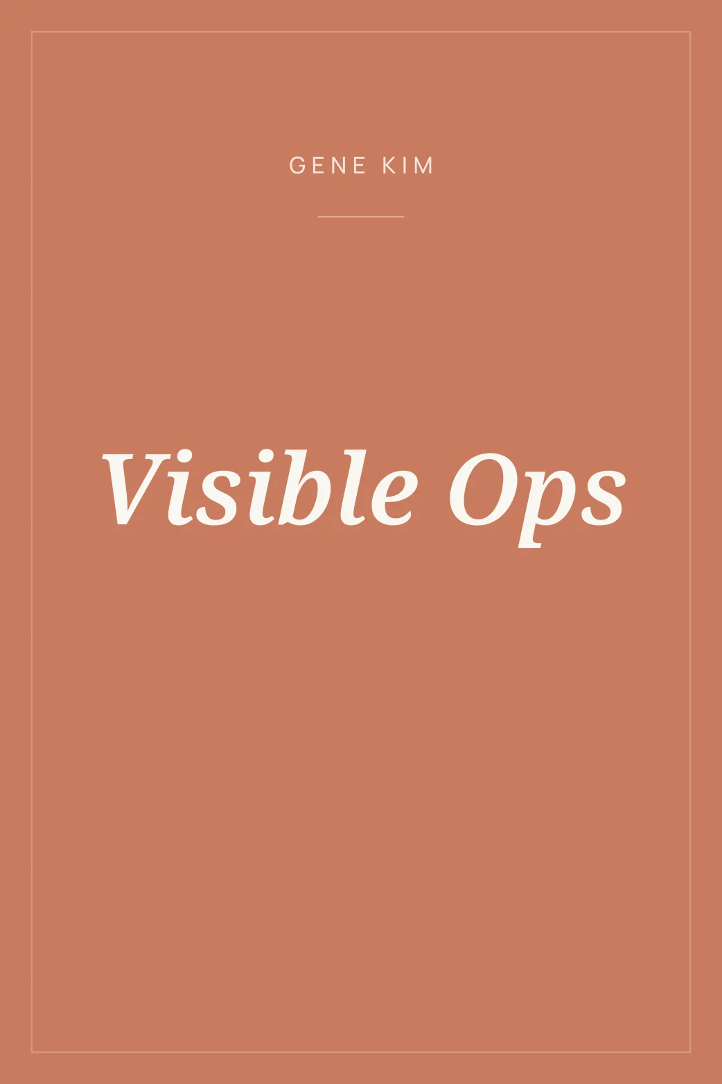Portada de Visible Ops