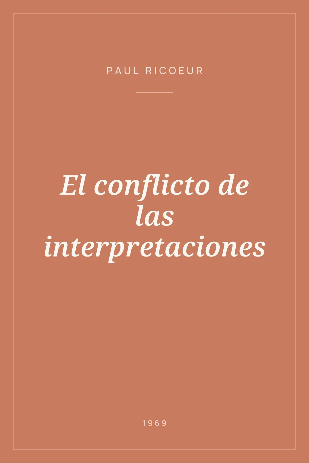 Portada de El conflicto de las interpretaciones