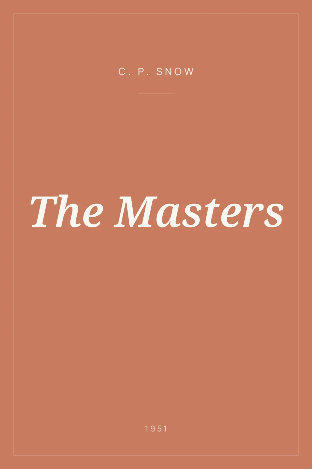 Portada de The Masters