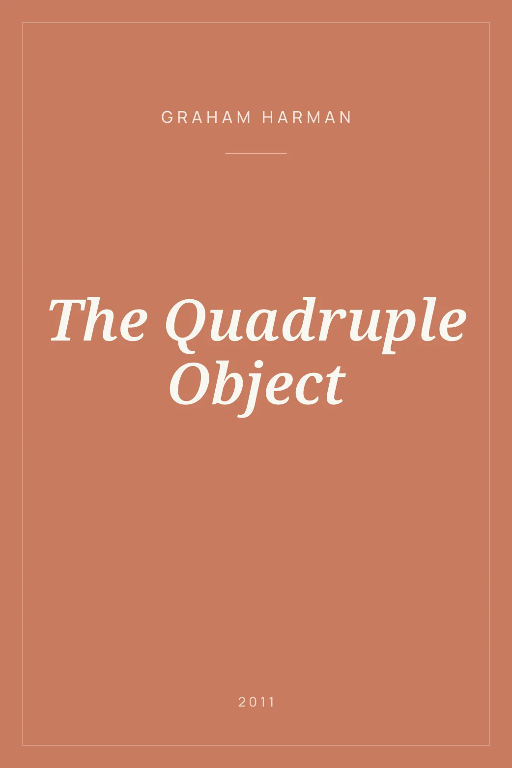 Portada de The Quadruple Object