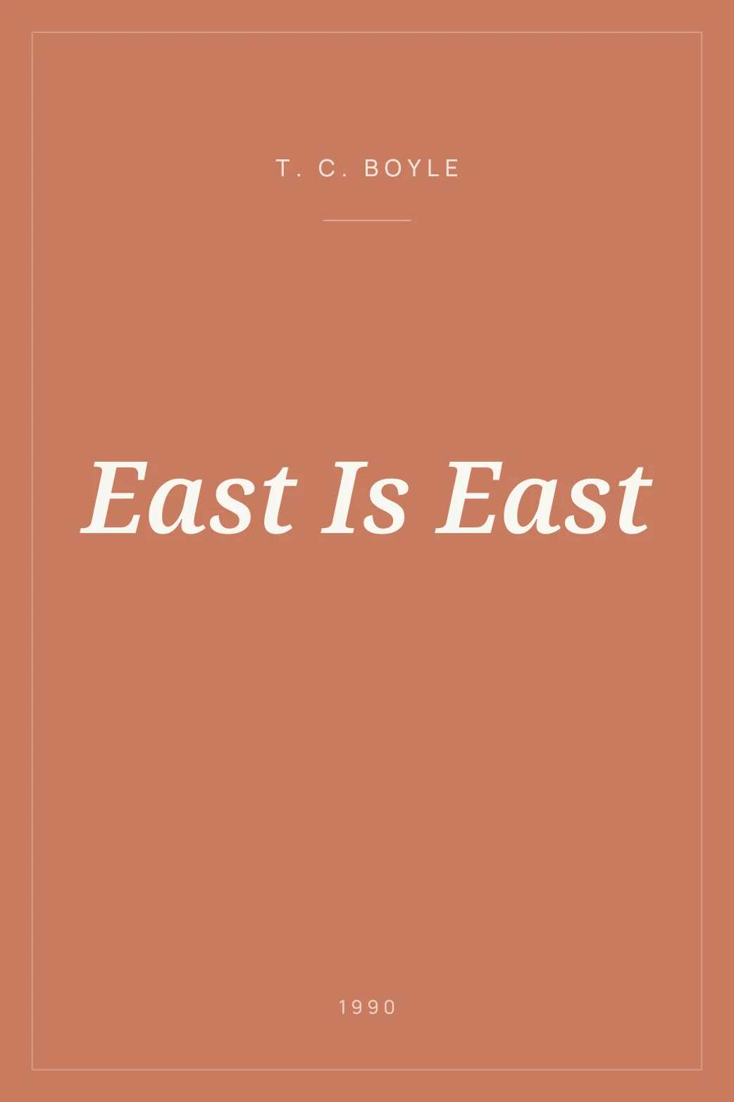 Portada de East Is East