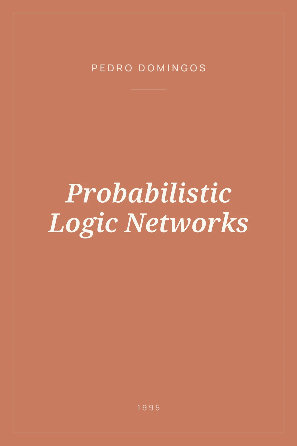 Portada de Probabilistic Logic Networks