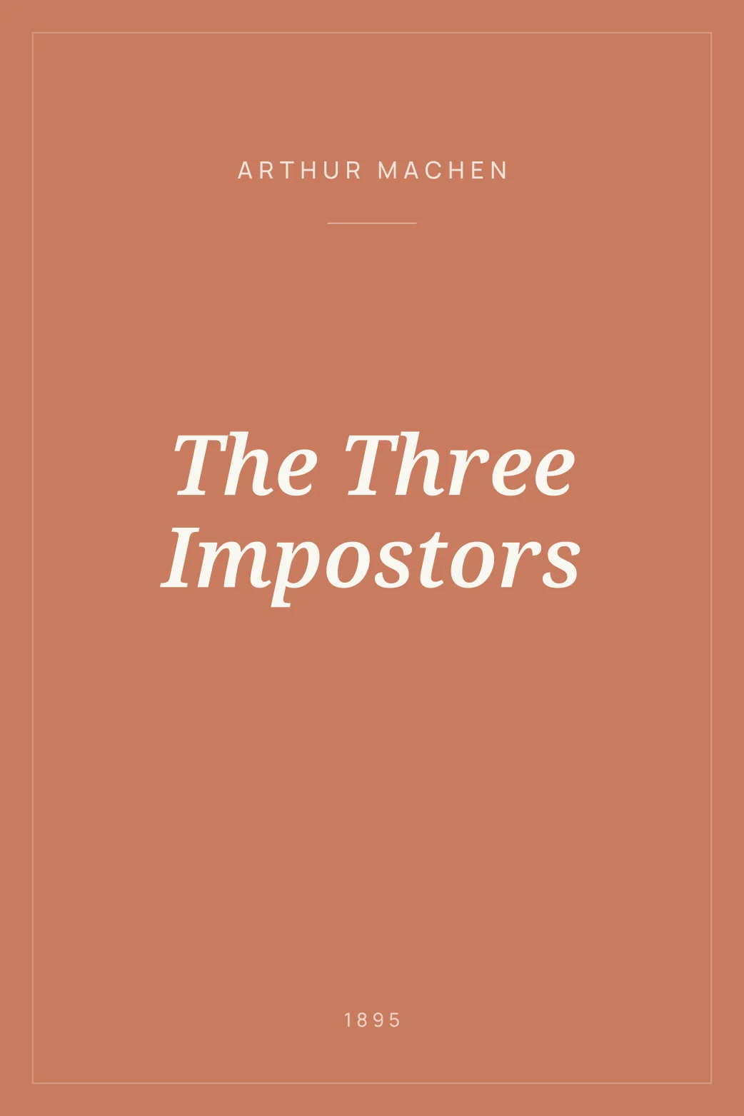 Portada de The Three Impostors