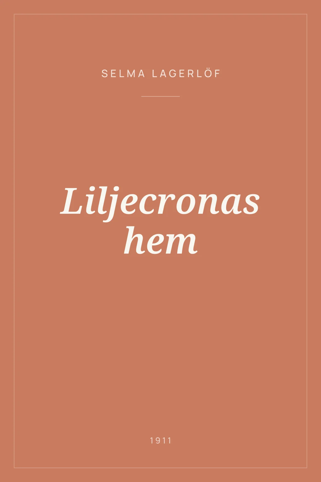 Portada de Liljecronas hem