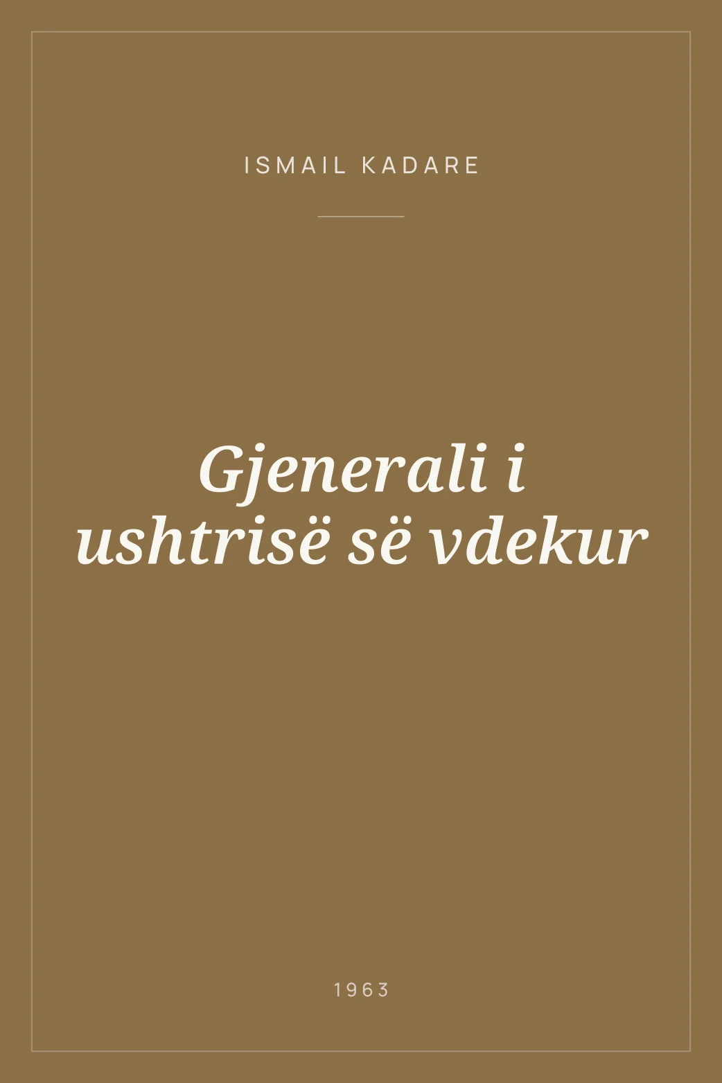 Portada de Gjenerali i ushtrisë së vdekur