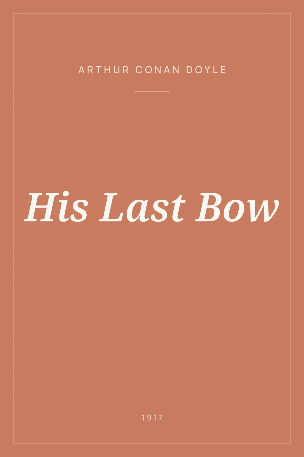 Portada de His Last Bow