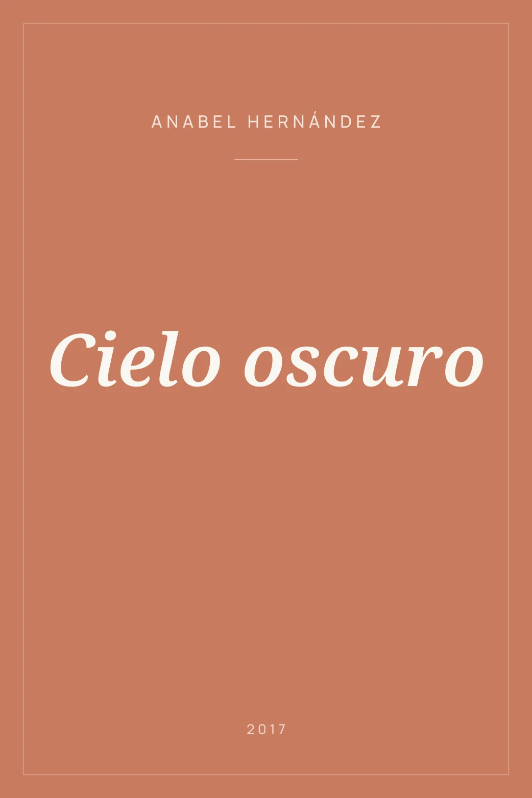 Portada de Cielo oscuro