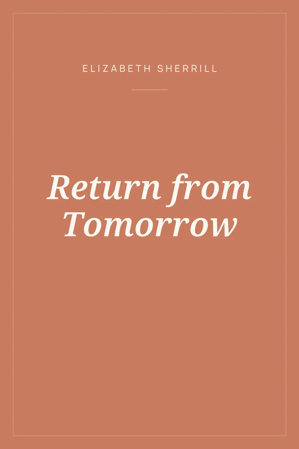 Portada de Return from Tomorrow