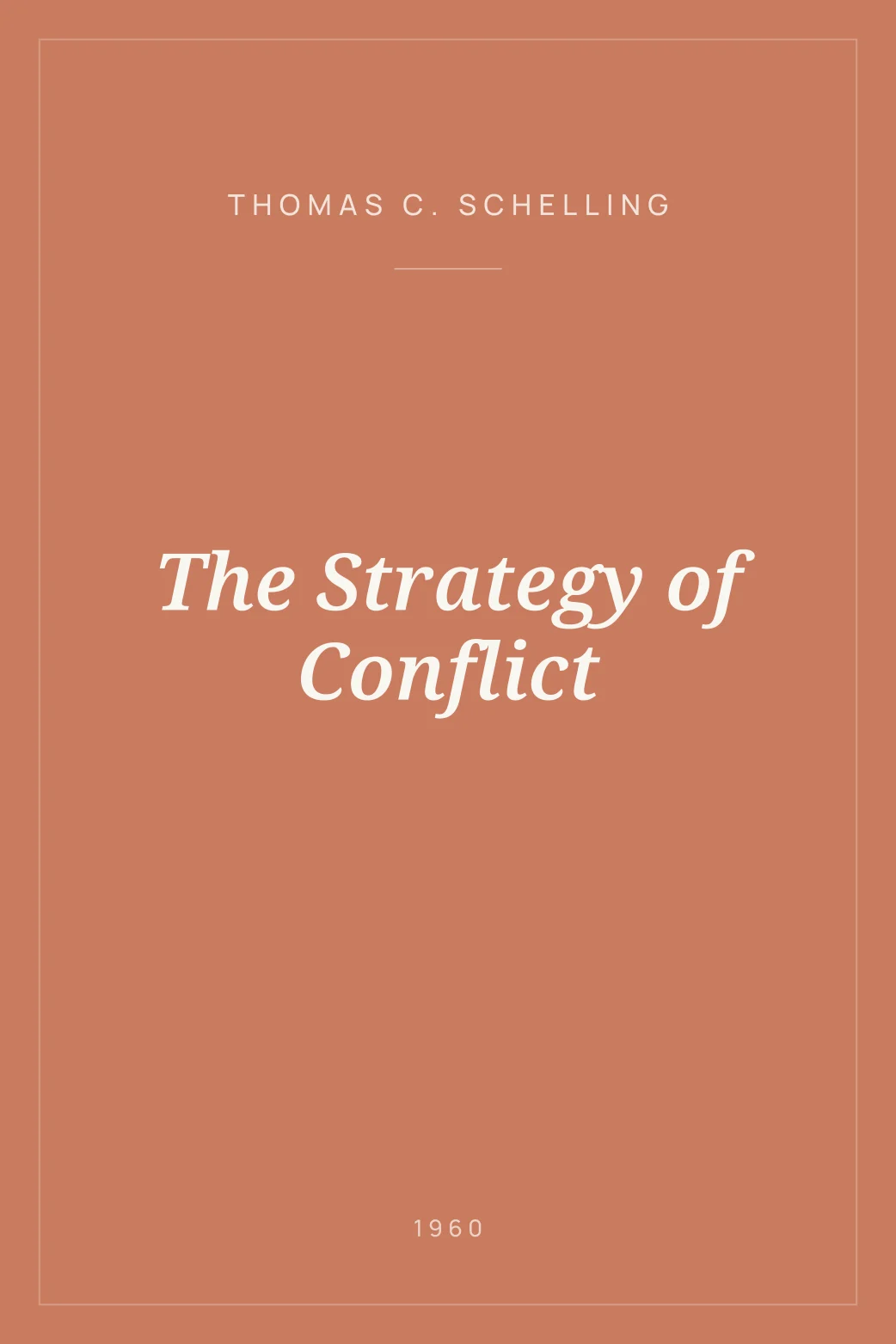 Portada de The Strategy of Conflict