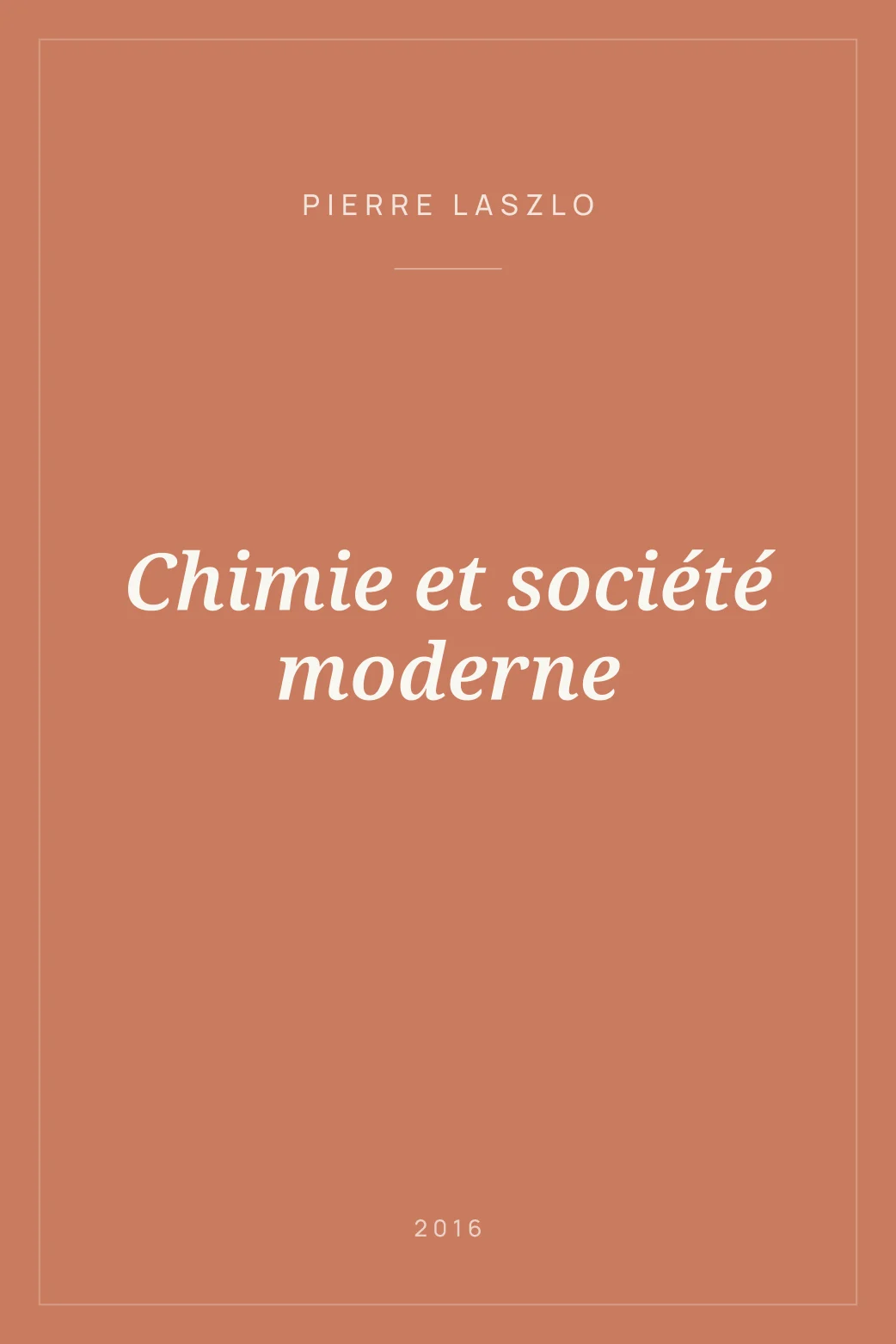 Portada de Chimie et société moderne
