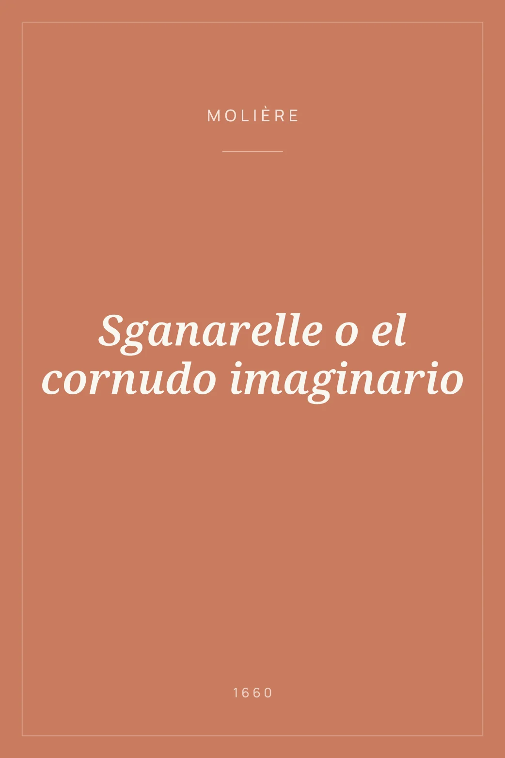 Portada de Sganarelle o el cornudo imaginario