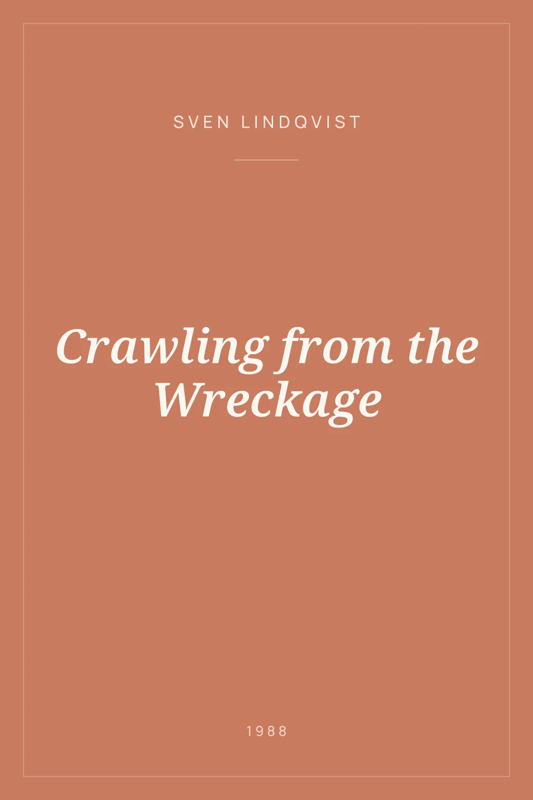 Portada de Crawling from the Wreckage