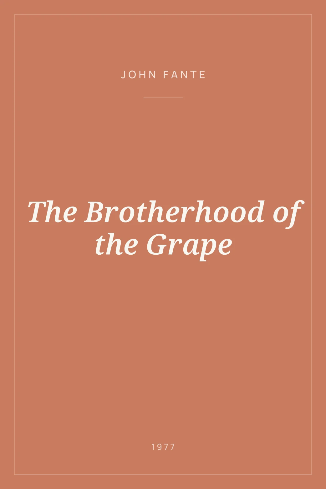 Portada de The Brotherhood of the Grape