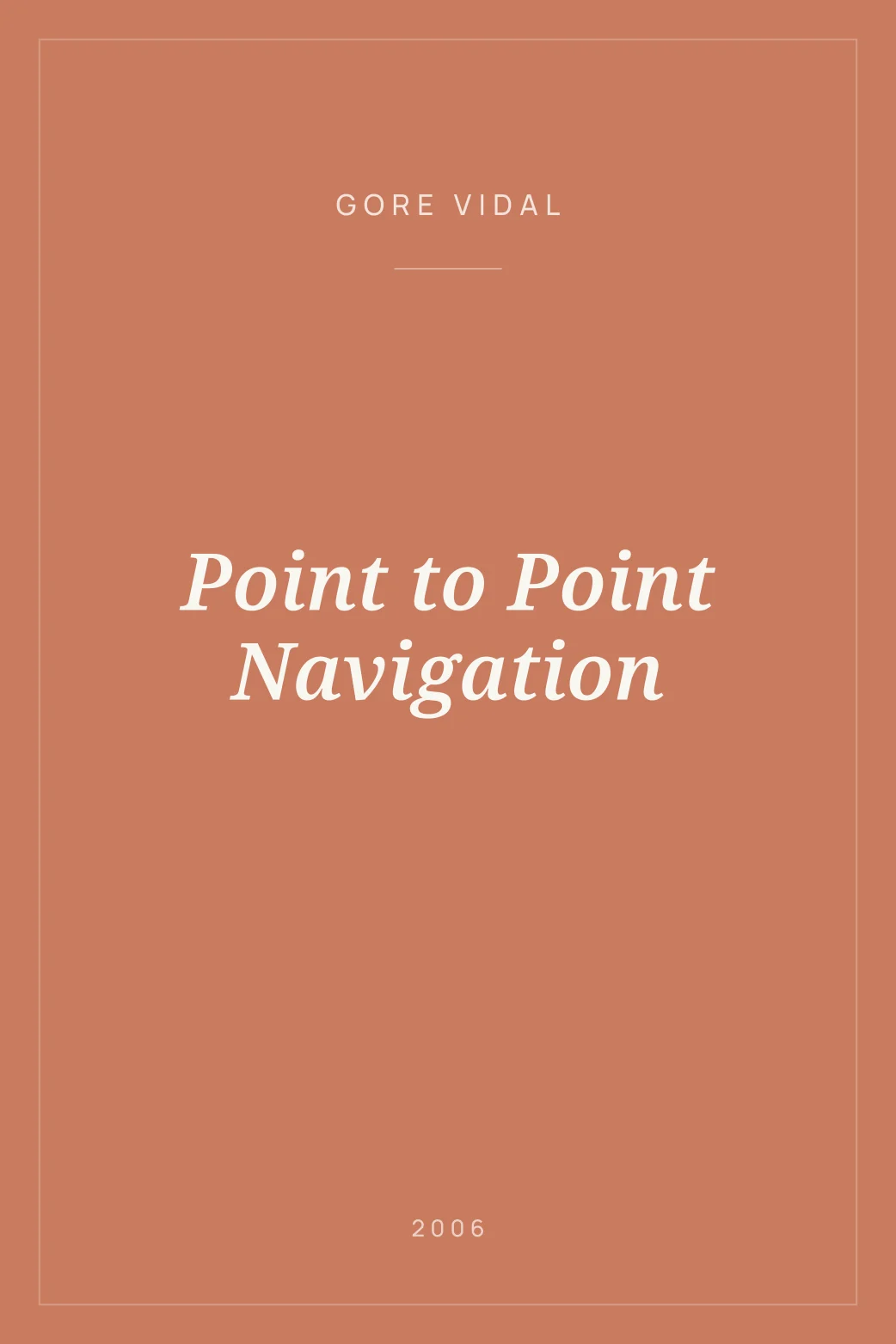 Portada de Point to Point Navigation