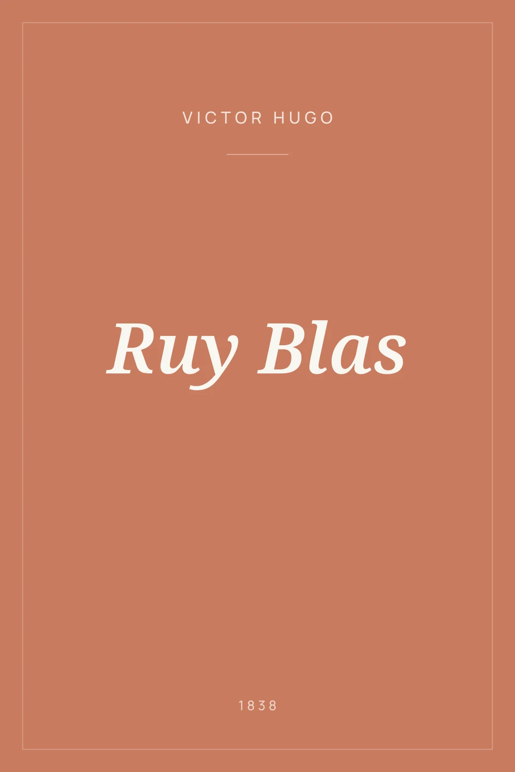 Portada de Ruy Blas