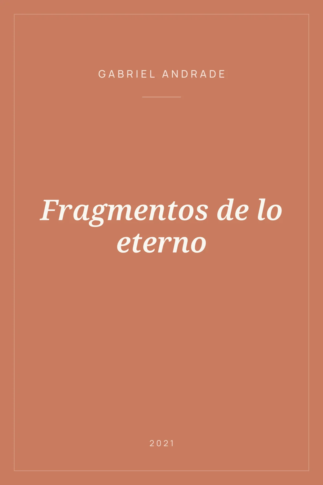 Portada de Fragmentos de lo eterno
