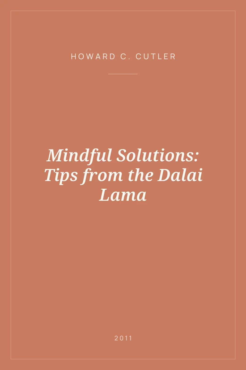 Portada de Mindful Solutions: Tips from the Dalai Lama