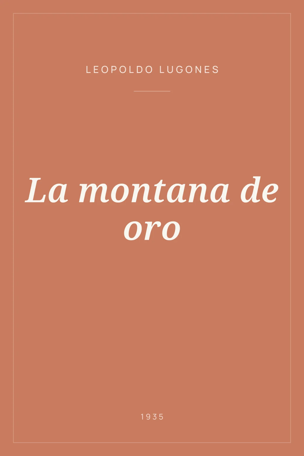 Portada de La montana de oro