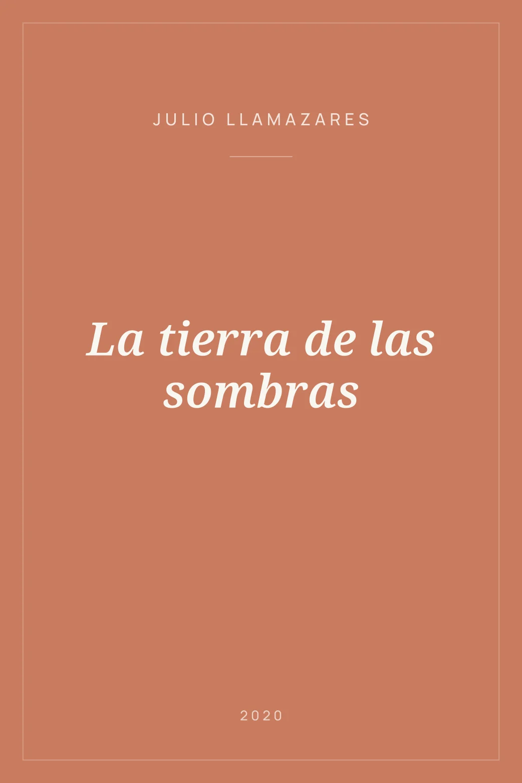 Portada de La tierra de las sombras