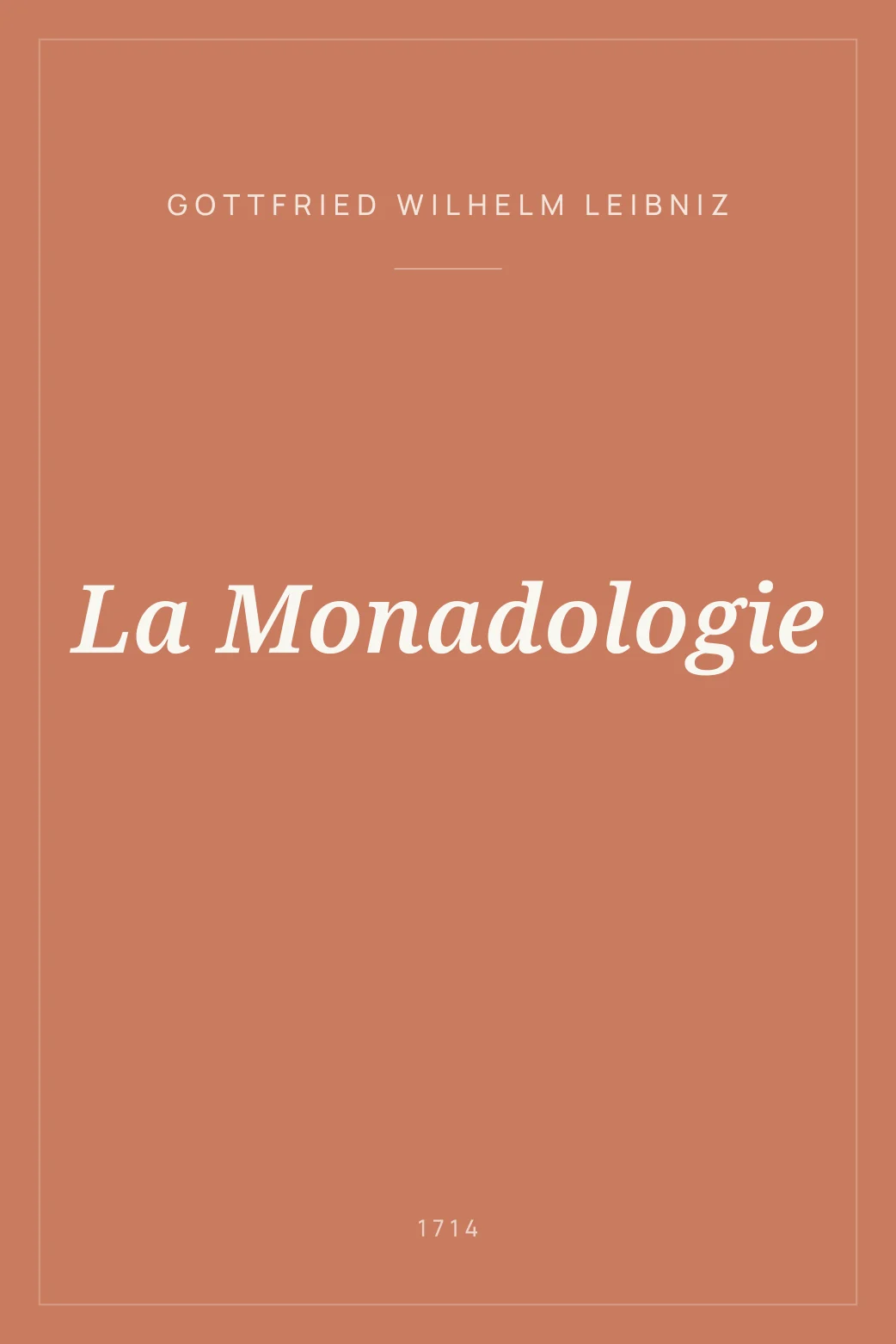 Portada de La Monadologie
