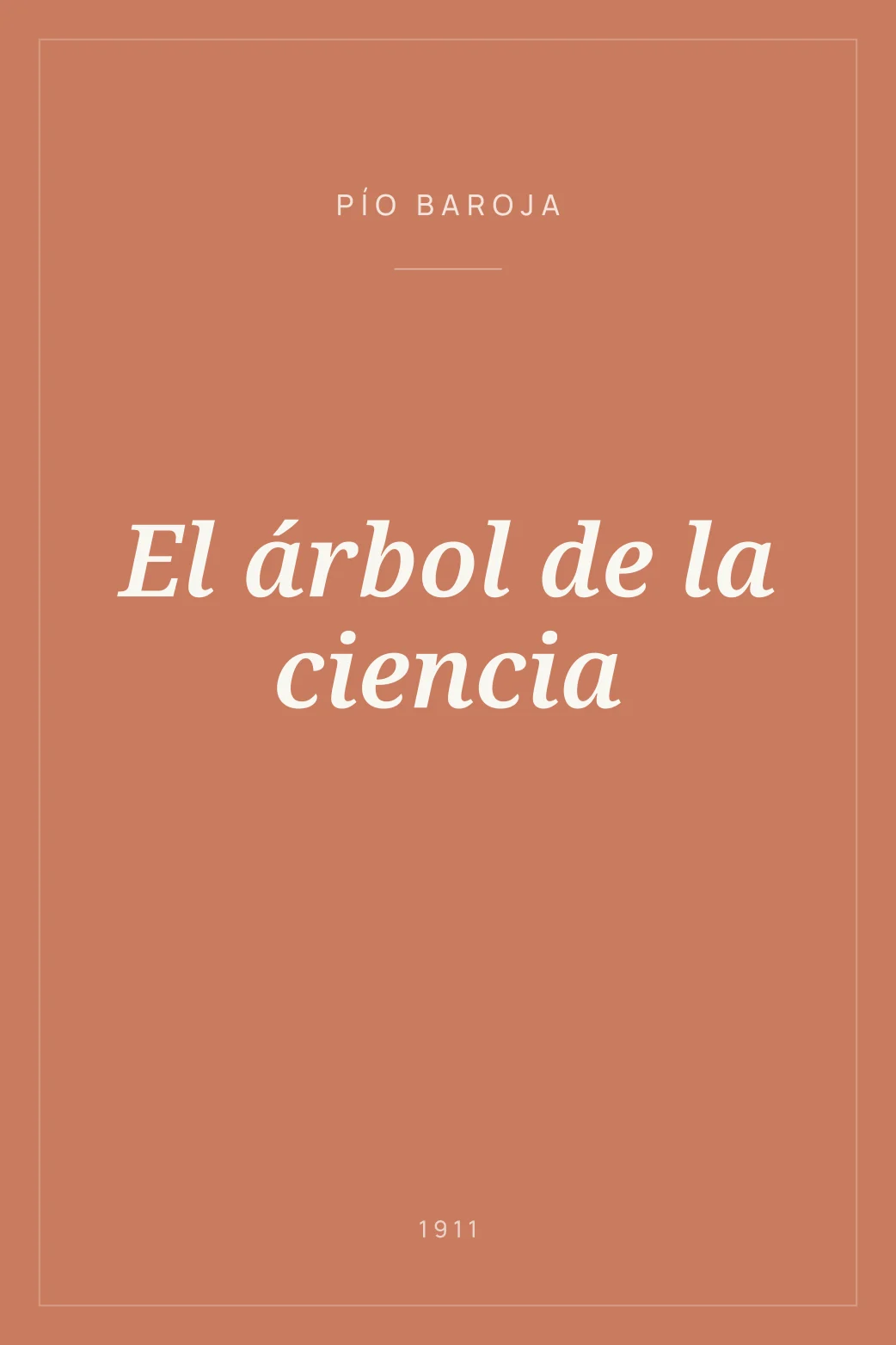 Portada de El árbol de la ciencia