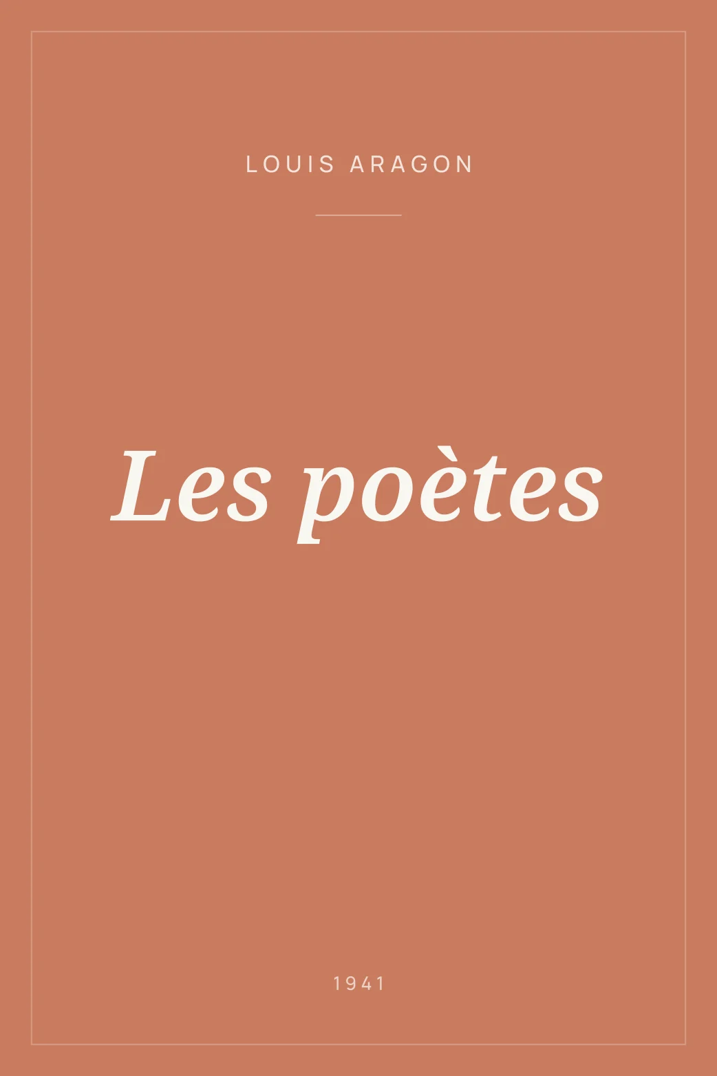 Portada de Les poètes