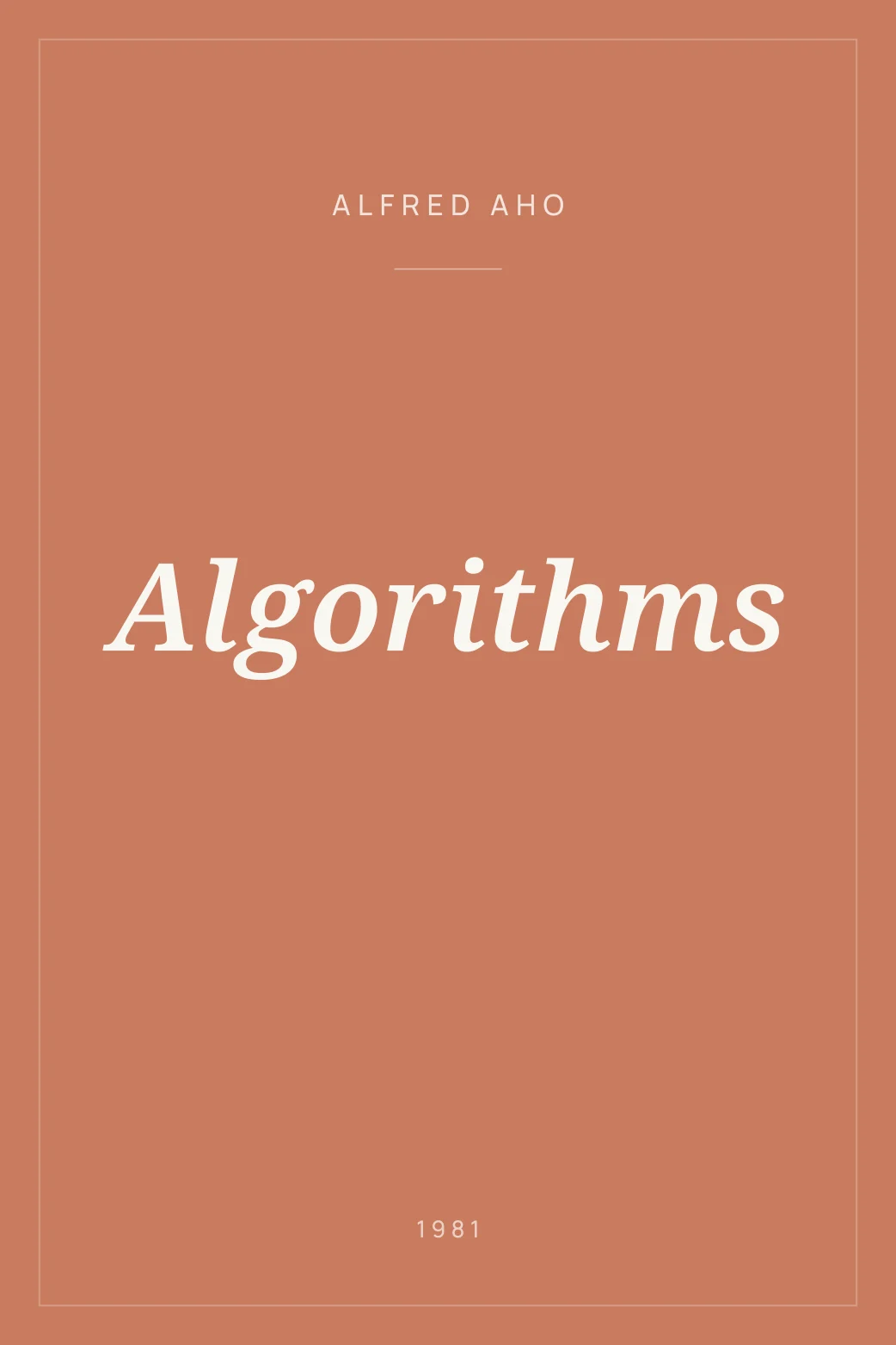 Portada de Algorithms
