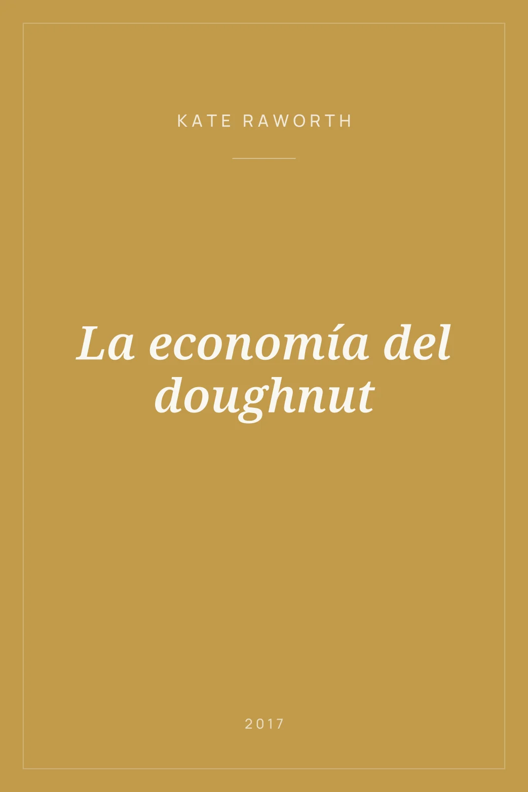 Portada de La economía del doughnut