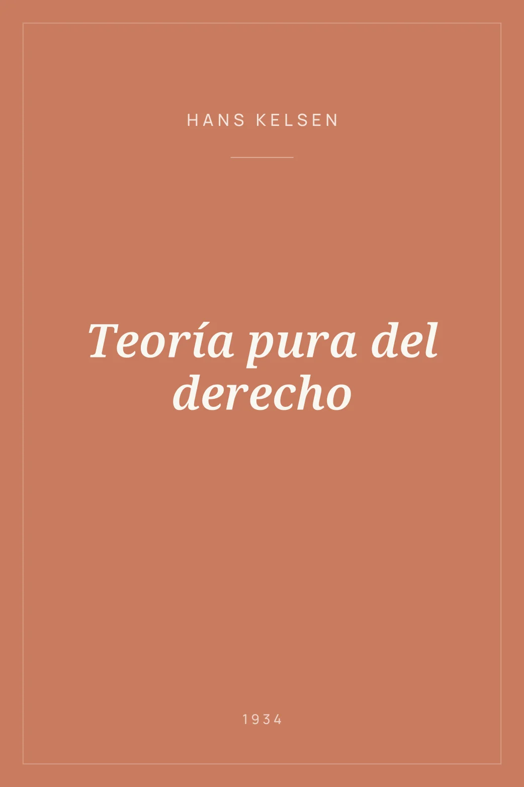 Portada de Teoría pura del derecho