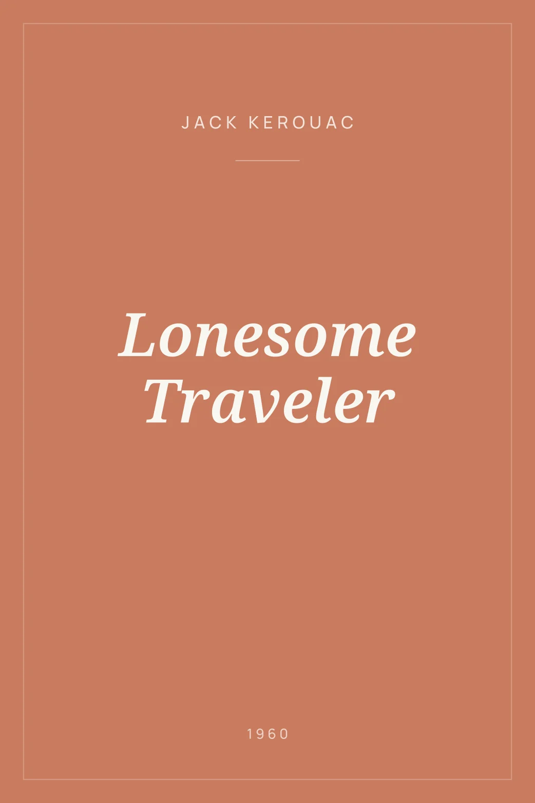 Portada de Lonesome Traveler