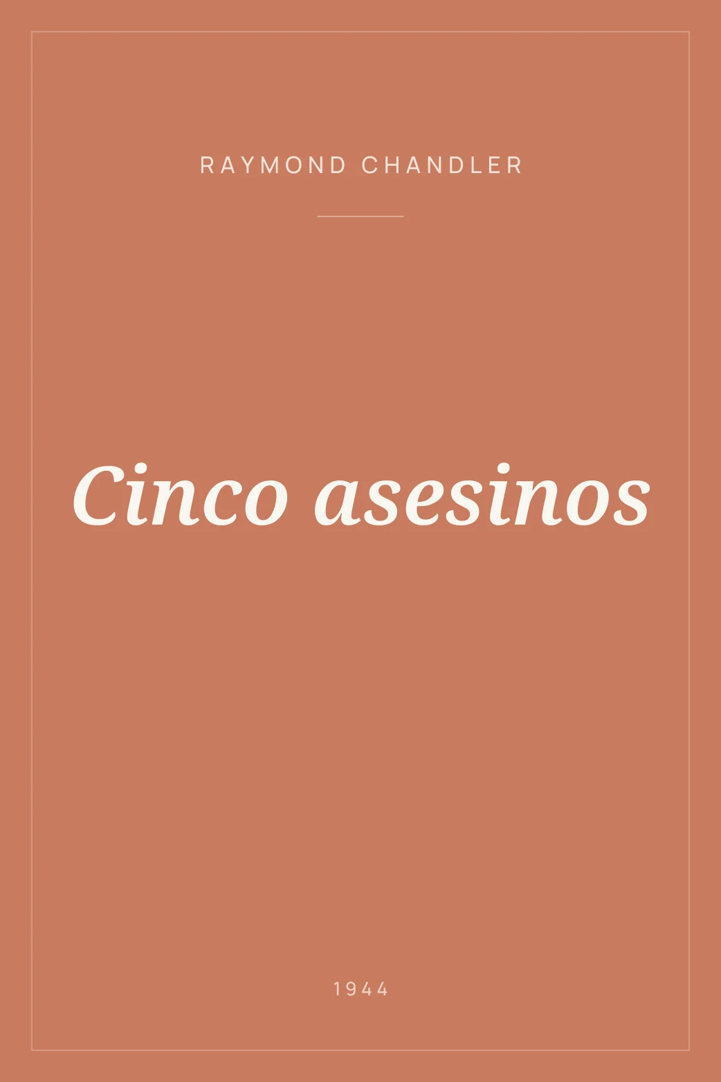 Portada de Cinco asesinos