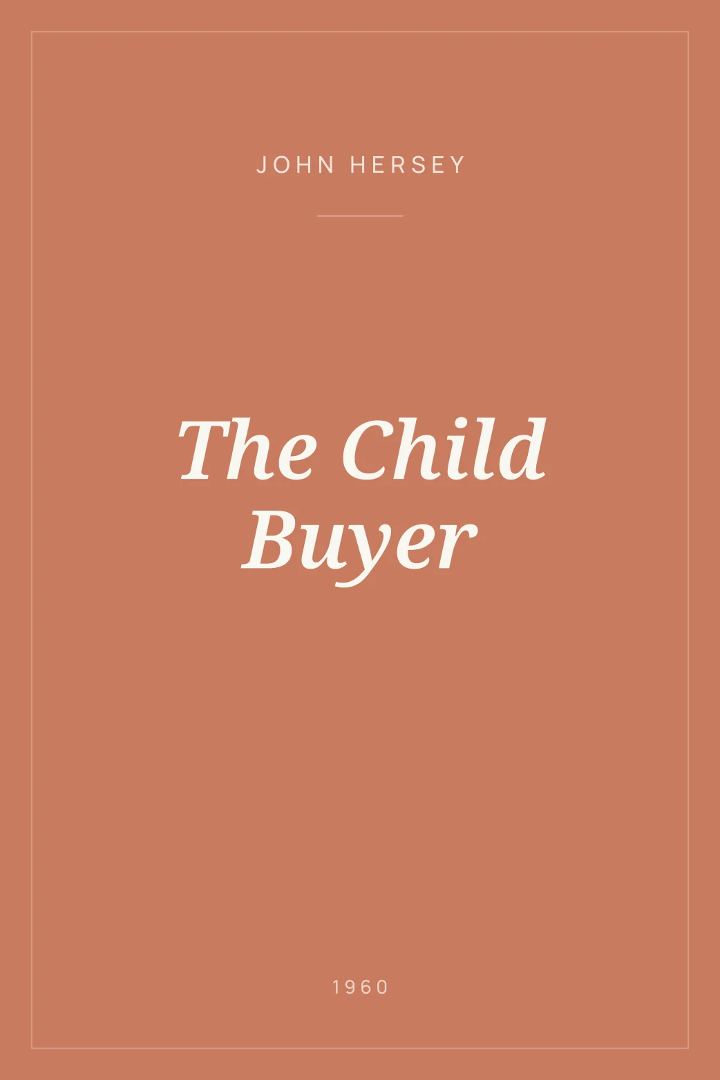 Portada de The Child Buyer