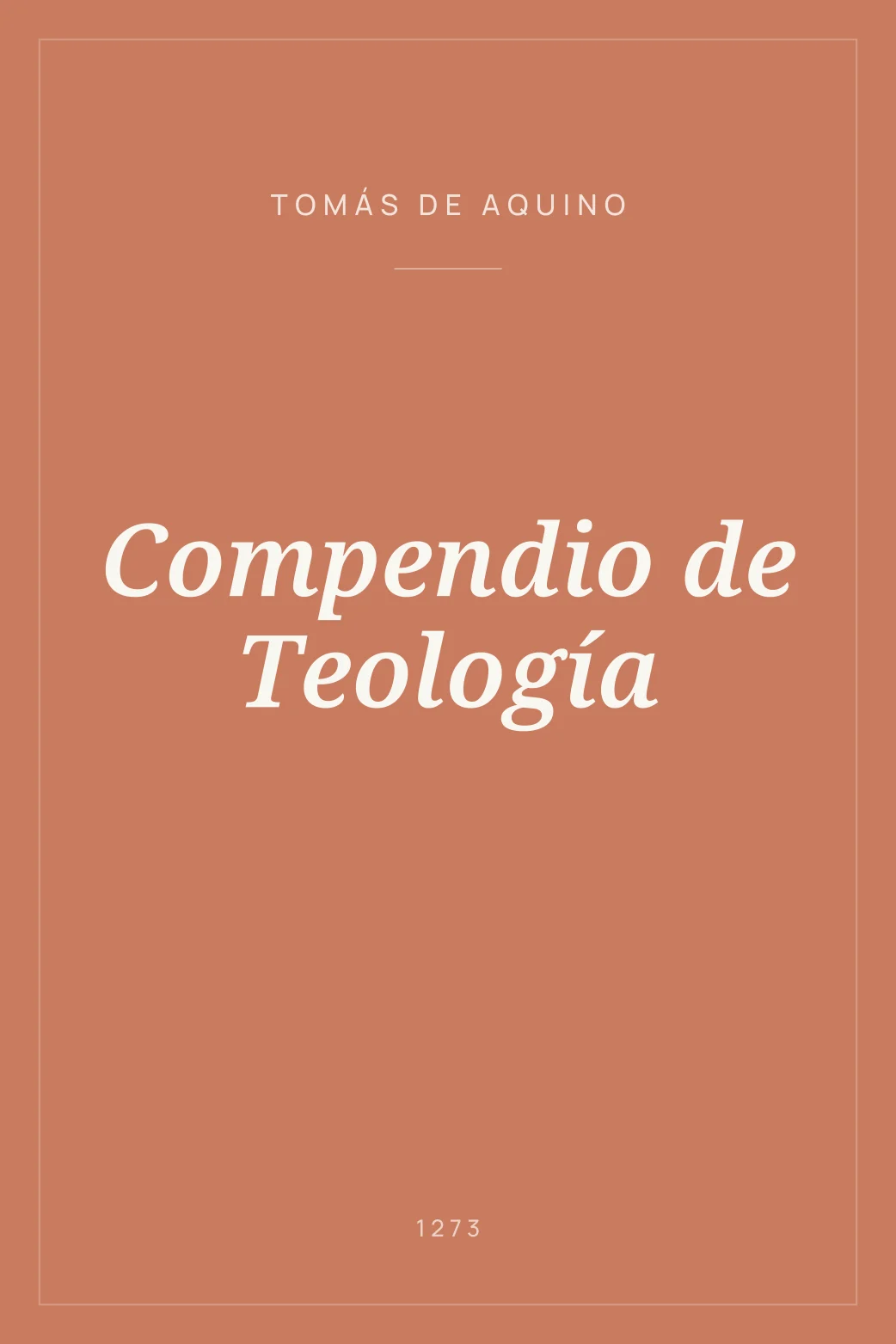 Portada de Compendio de Teología