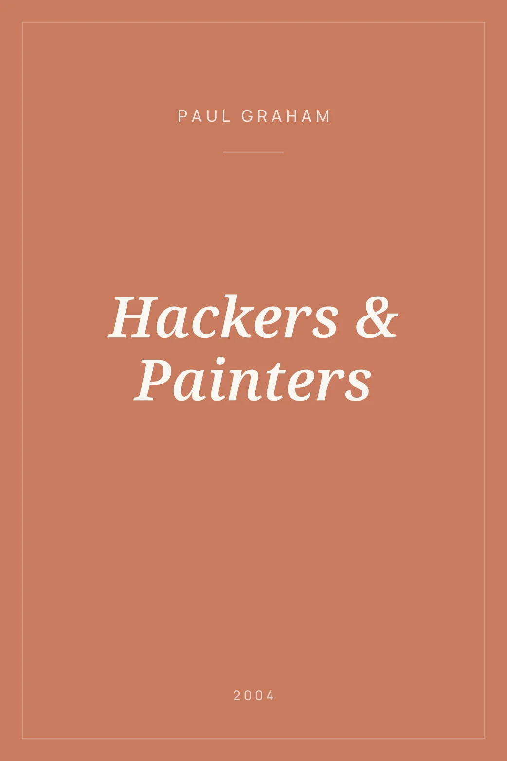 Portada de Hackers & Painters