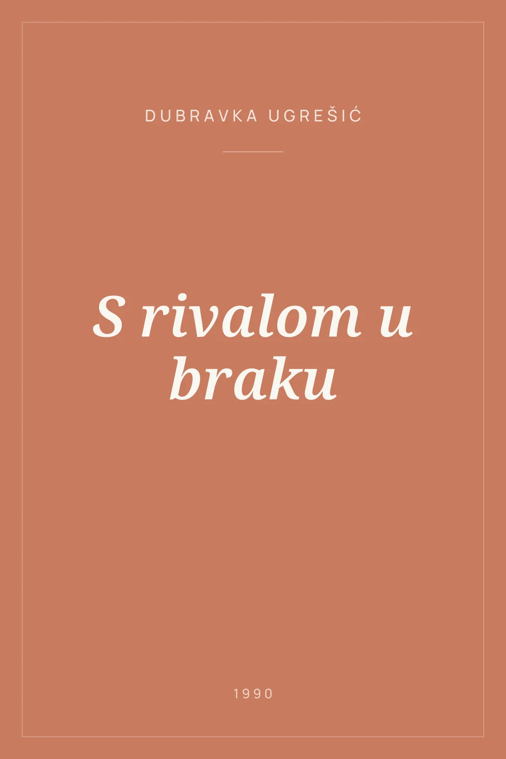 Portada de S rivalom u braku