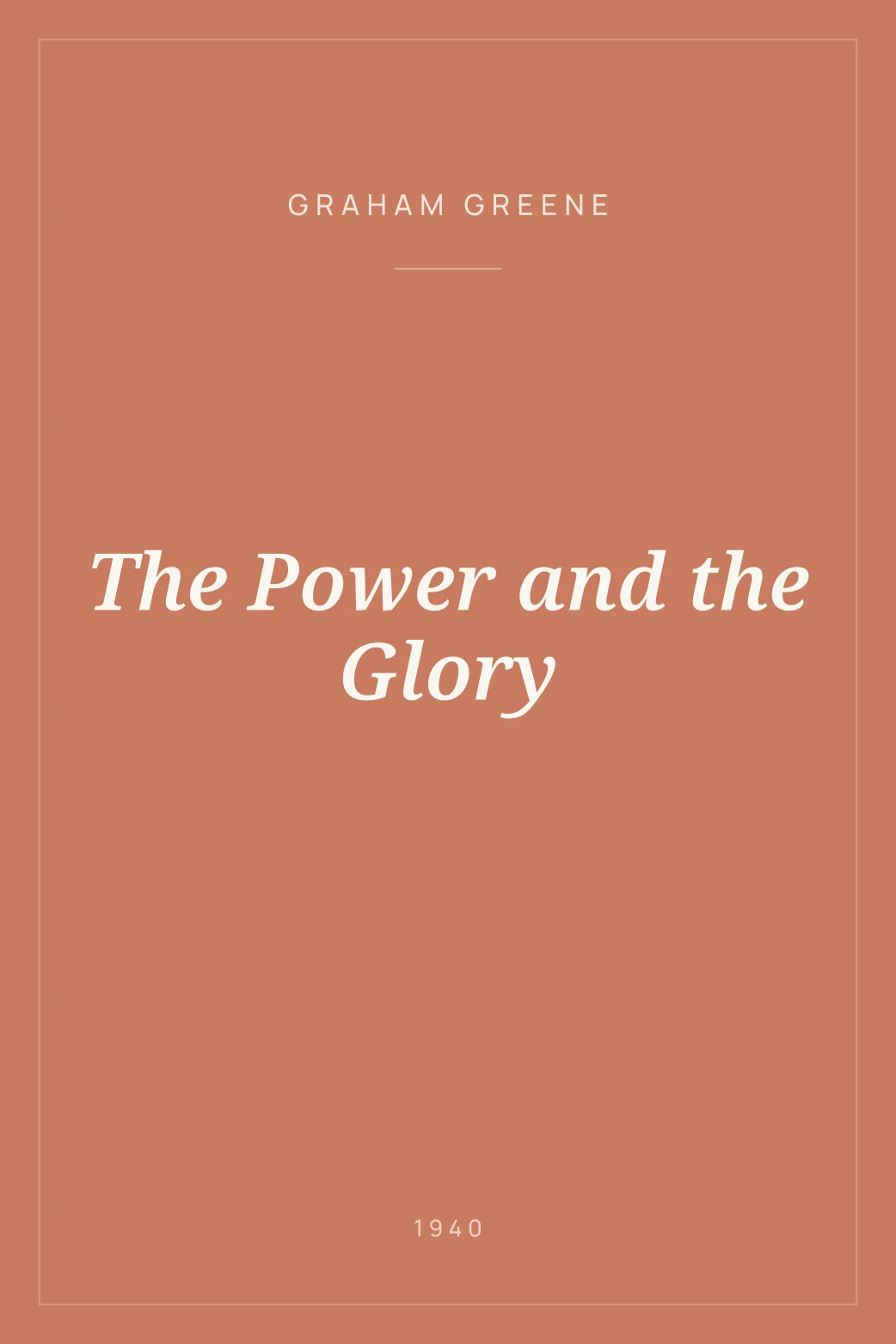Portada de The Power and the Glory