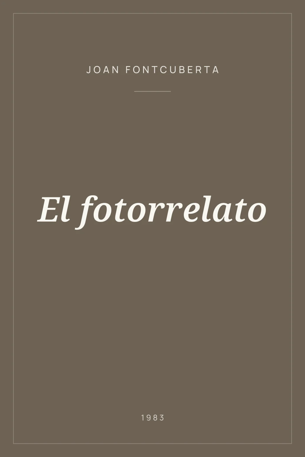 Portada de El fotorrelato