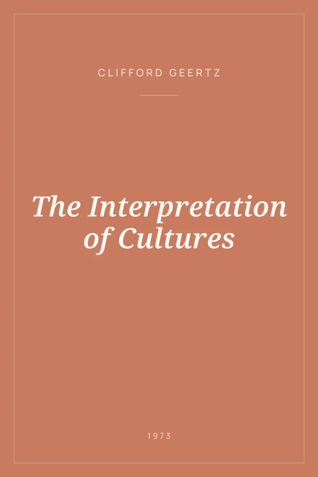 Portada de The Interpretation of Cultures