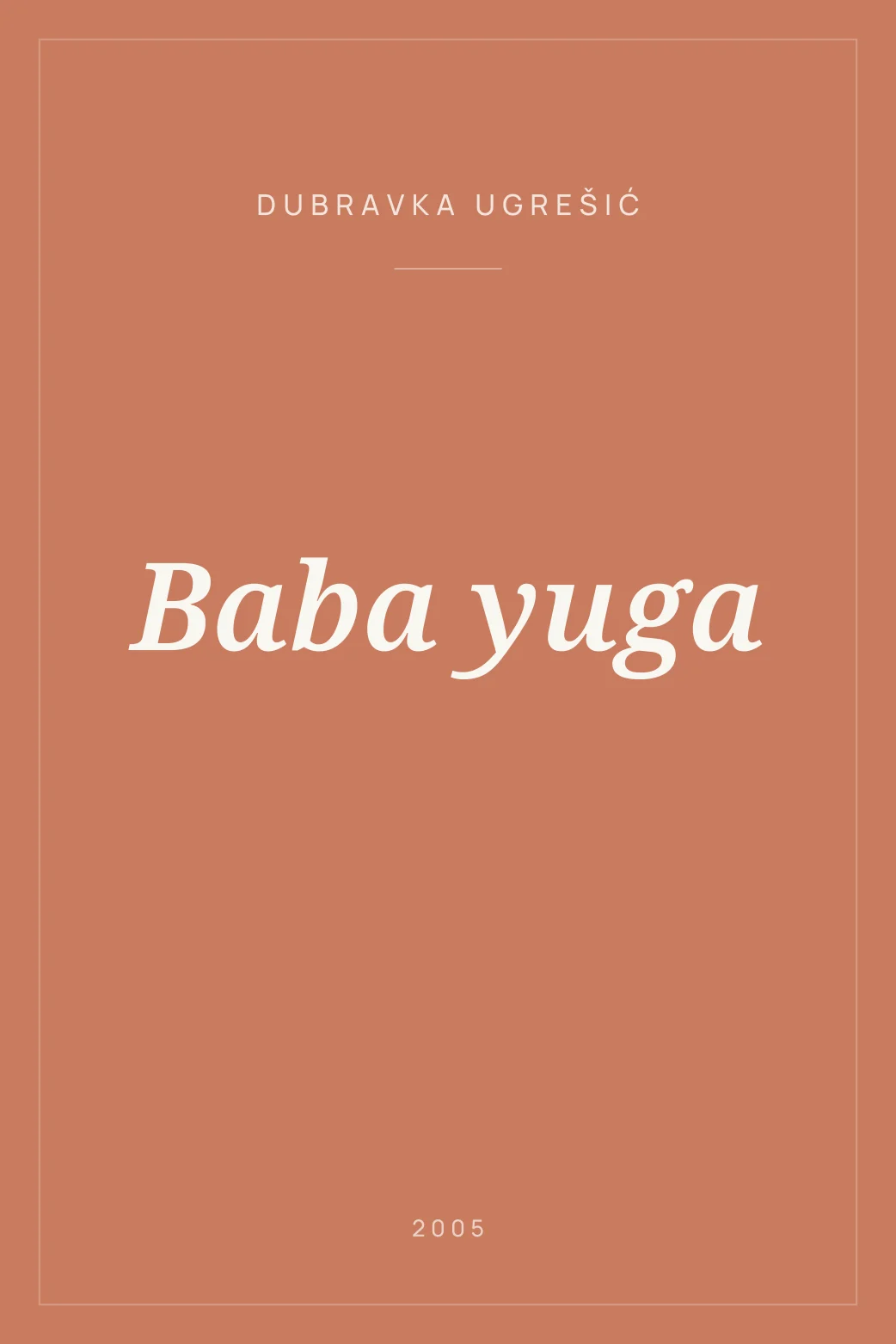 Portada de Baba yuga